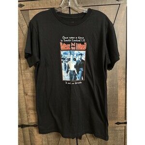 Boyz N the Hood Movie Theme Men's Graphic T-Shirt Crew Neck Black Mens Sz Small